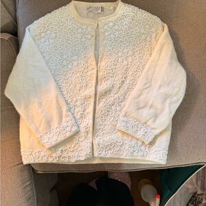 1960’s Elegant Cream Beaded  Women's Jacket